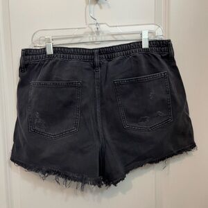 Aerie Black Jean Shorts- Size Large